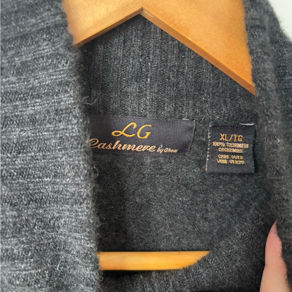 ❗️SOLD❗️XL 100% cashmere 1/4 zip - Picture 3 of 5